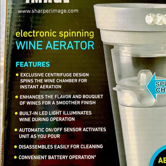 Sharper Image electronic wine aerator! NWT! - Picture 4 of 4